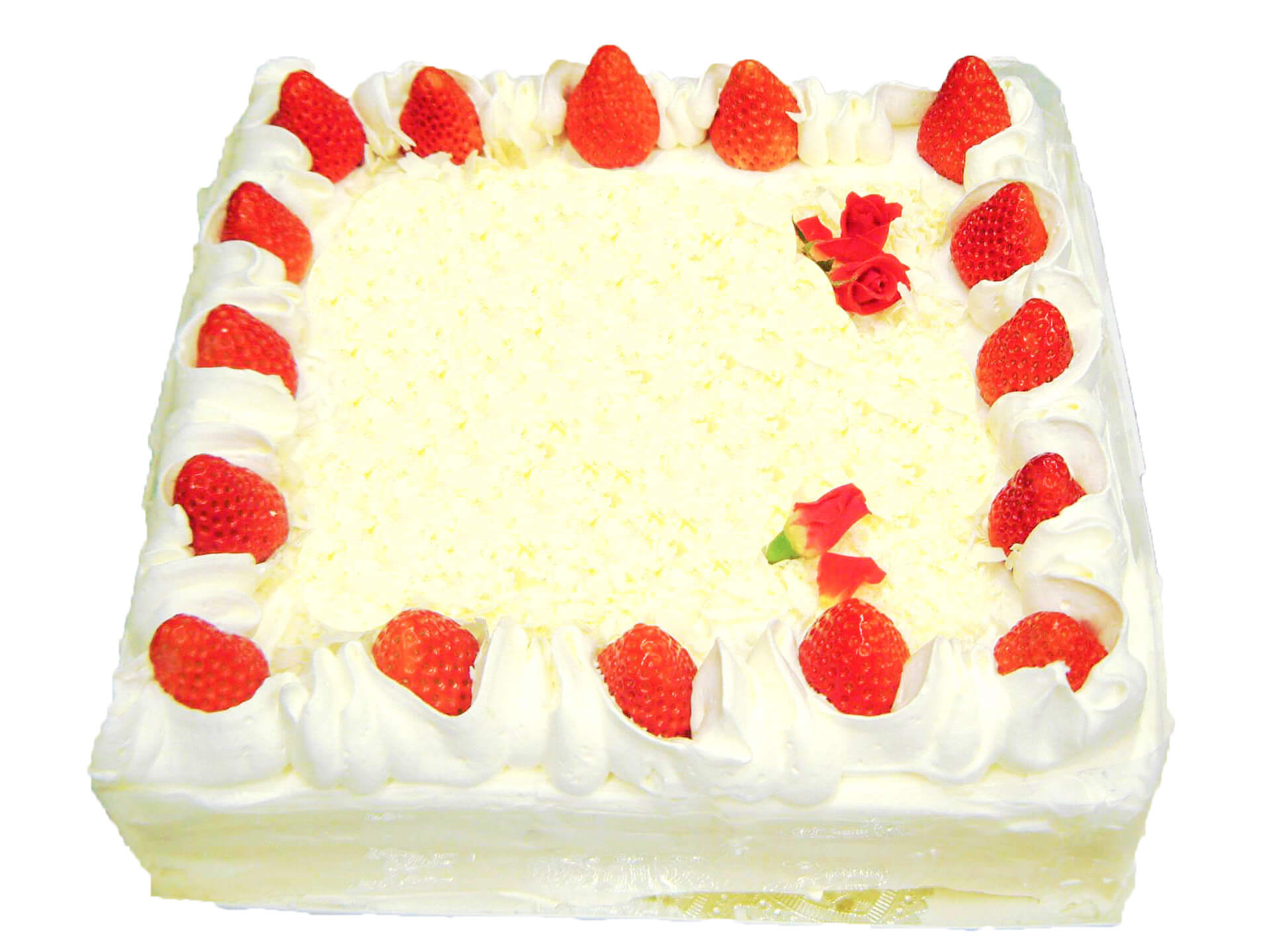 角型ショートケーキ 苺飾り お菓子とケーキの工房 Leprechaun